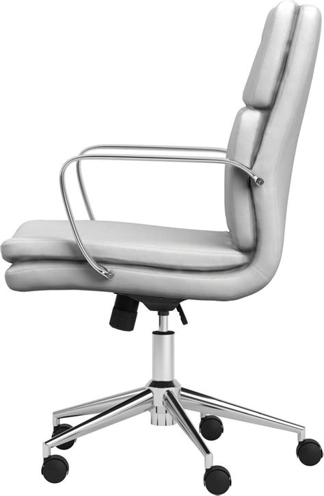 Coaster® White Standard Back Upholstered Office Chair Evans Furniture