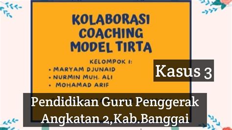 Coaching Model Tirta Kasus 3 YouTube