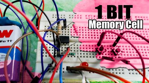 1 Bit Memory Cell Circuit Youtube