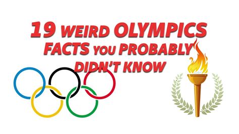 19 Weird Olympics Facts You Probably Didnt Know Youtube