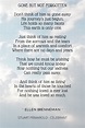 Gone But Not Forgotten Funeral Poem in 2021 | Funeral poems, Forgotten ...