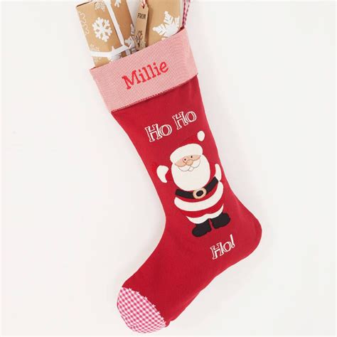 Personalised Heart Merry Christmas Stocking By Lime Tree London