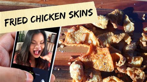 Fried Chicken Skins With Garlic Vlognoms Just Eat Life Youtube