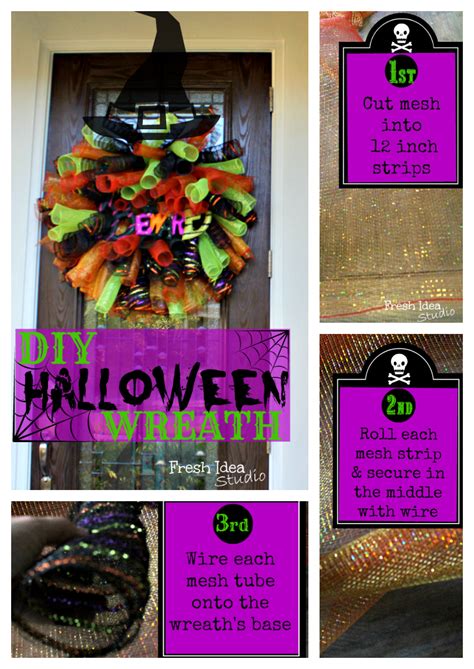Tricks For A Darling Diy Halloween Wreath And Treats From Some Of My
