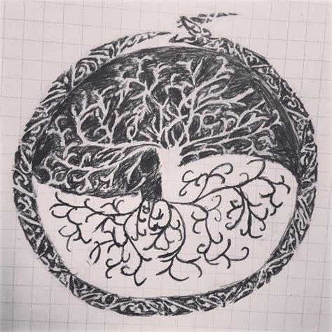 Ouroboros And Tree Of Life