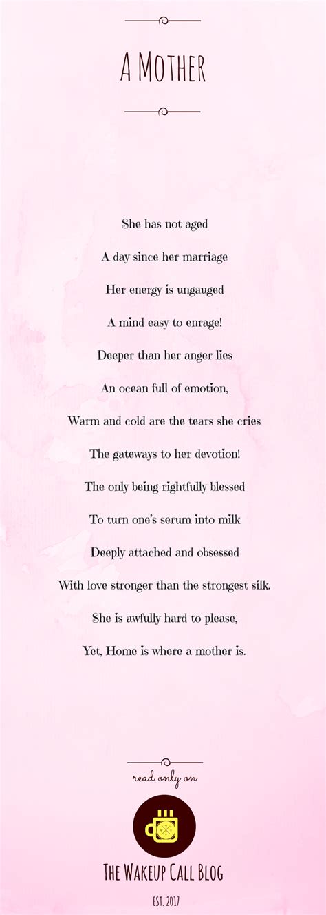 A Mother Poem Mother Poems Mother Daughter Relationship Quotes