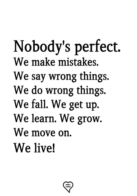 Nobodys Perfect Everyone Makes Mistakes Learning From Mistakes