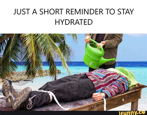 Just A Short Reminder To Stay Hydrated Ifunny