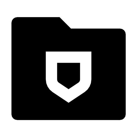 Folder Shield Vector Svg Icon Svg Repo