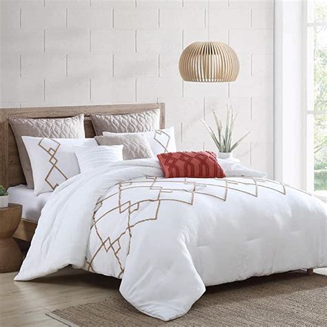 Gold And White Comforter Set