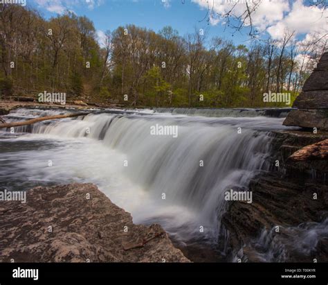 Upper Cataract Falls Indiana Stock Photo Alamy