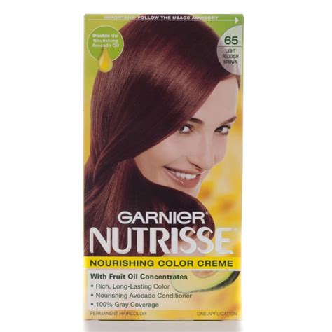Shop Garnier Nutrisse 65 Light Reddish Brown Hair Color Pack Of 4