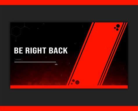 Animated Twitch Overlay Modern Red And Black Minimalist Etsy