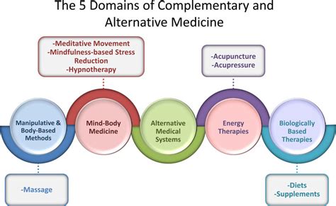 the 5 domains of complementary and alternative medicine put together download scientific