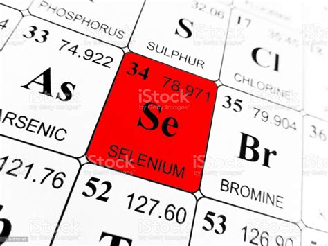Selenium On The Periodic Table Of The Elements Stock Photo Download