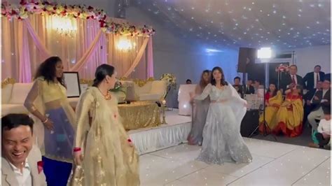 nepali wedding reception brides friends dance performance youtube