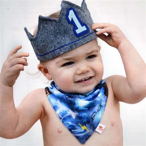 First Birthday Crown Boy 1st Birthday Hat Boy Birthday Hat Etsy