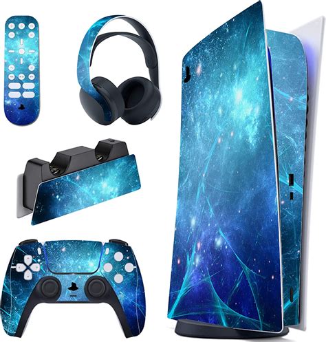Playvital Blue Nebula Full Set Skins For Dualsense 5 Digital Edition