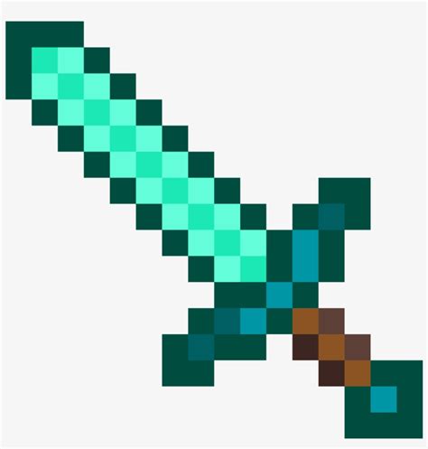 Diamond Sword Png 16X16 Minecraft diamond sword пиксель арт роз