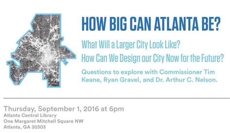 Public Invited To Conversation On Atlanta City Design Project On Sept