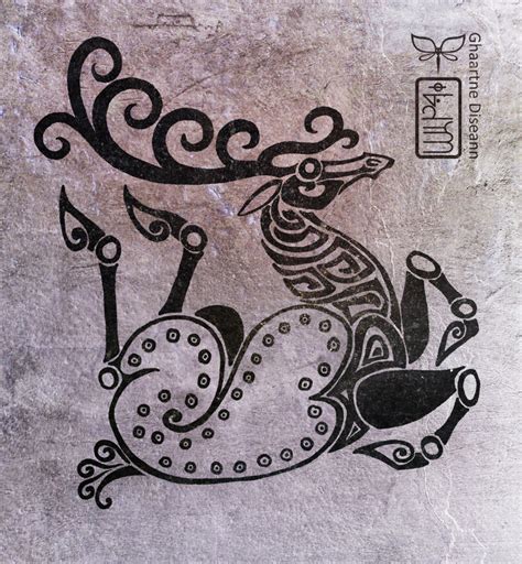 Twisted Deer In Scythian Tattoo Style By Diseann On Deviantart