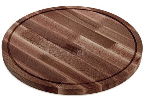 Dark Wooden Round Cutting Board Handmade Wood Cutting Board Stock
