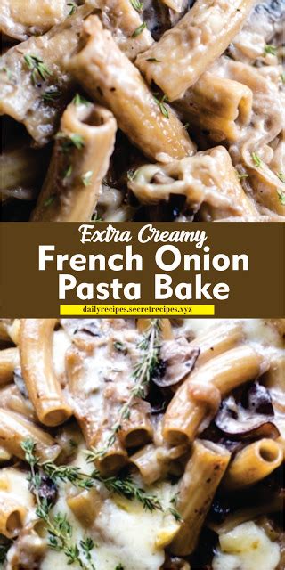 From easy french onion recipes to masterful french onion preparation techniques, find french onion ideas by our editors and the ultimate finish for our make your own epic burger adventure, this reworked cheese and onion burger is great on its own or dipped in french onion soup. Extra Creamy French Onion Pasta Bake (With images ...