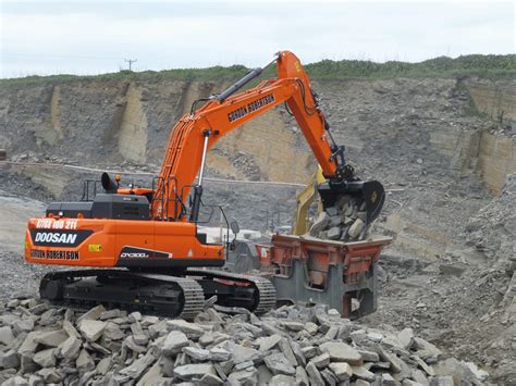 New Doosan Excavator Boosts Output At Scottish Quarry Bulk Solids Today
