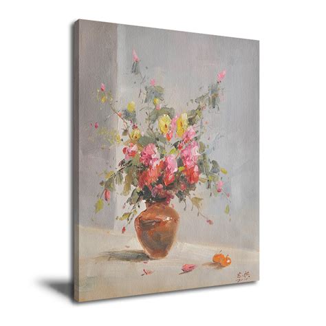 Handmade Simple Rose Flower Vase Painting Designs Buy Flower Vase