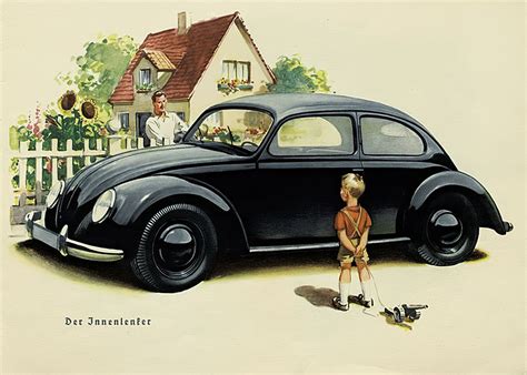 “kdf Wagen” Illustration From The Manual Of The First Volkswagen
