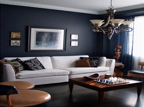 41 Amazing Navy Blue and White Living Room Ideas | Dark living rooms, Living room paint, Living ...