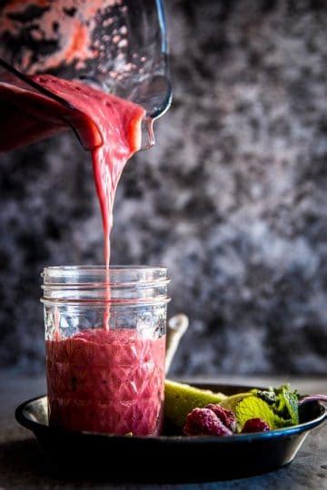 Raspberry Mango Smoothie With Yogurt Savory Nothings