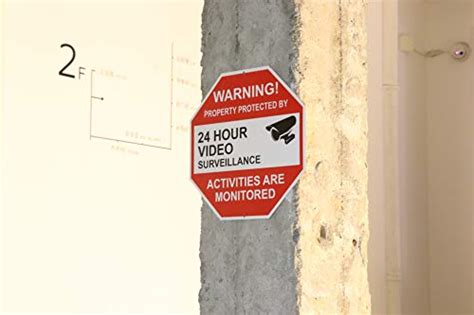 24 Hour Video Surveillance Sign Cctv Security Alert Sign— All