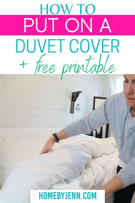 How To Put On A Duvet Cover Duvet Cover Tutorial Duvet Covers Duvet