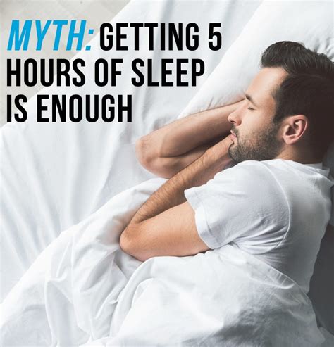 Myth Of Five Hours Sleep Is Enough Medical Age Management