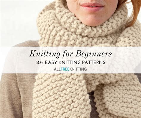 50 Easy Knitting Patterns For Beginners