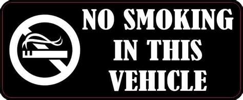 5in X 2in No Smoking In This Vehicle Magnet Vinyl Magnetic Sign Magnets