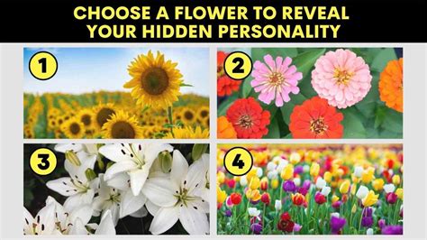 Personality Test Choose A Flower To Reveal Your Hidden Personality Traits
