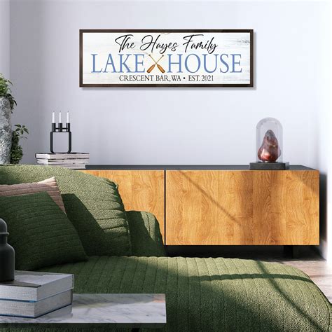 Personalized Lake House Sign Ts Decor Wood Lake House Established