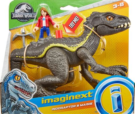Boneco Imaginext Jurassic World Indoraptor And Maisie