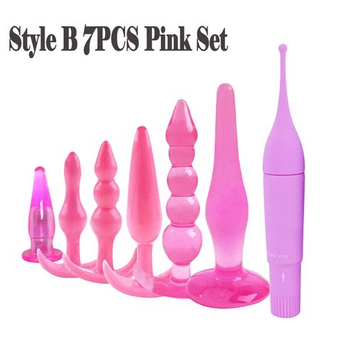 7pcs Set Anal Beads Butt Plug Clit Wand Vibrator Dildo Flexible Homosex Sex Toys Ebay