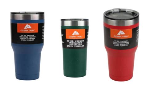 Ozark Trail 30 Ounce Vacuum Insulated Powder Coated Stainless Steel