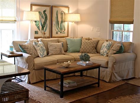 The floral sofa and the green lucite coffee table are a welcome surprise that break up the classic elements without overshadowing them. 15 Collection of Cottage Style Sofas and Chairs | Sofa Ideas