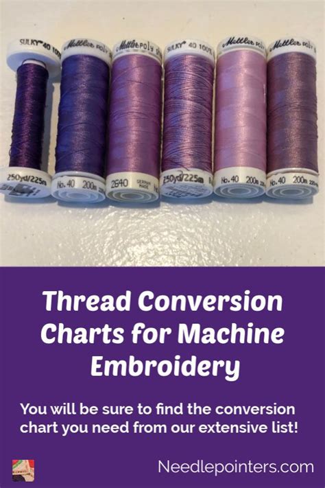 Embroidery Thread Conversion Chart Pdf