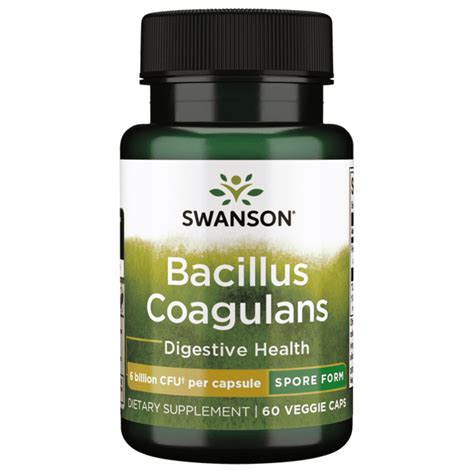 Swanson Bacillus Coagulans Probiotic Supplement Supporting Digestive