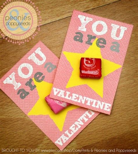 Valentine Printable Pdf Printable Party Supplies Starburst Candy