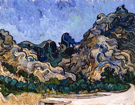 Vincent Van Gogh - Mountains at St. Remy | Van gogh art, Vincent van gogh paintings, Vincent van ...