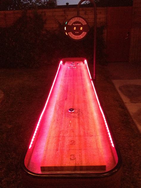 12 Ft Shuffleboard Table W Color Changing Led Lights 24 Seven
