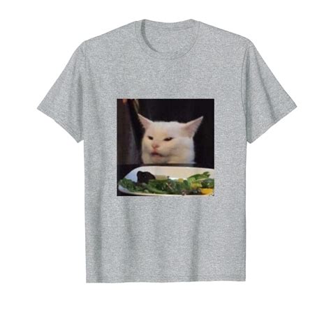 Dinner Table Cat Meme Funny Internet Yelling Confused Dank T Shirt