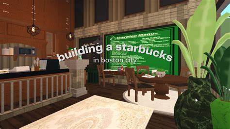 Building A STARBUCKS In Bloxburg Building Boston YouTube